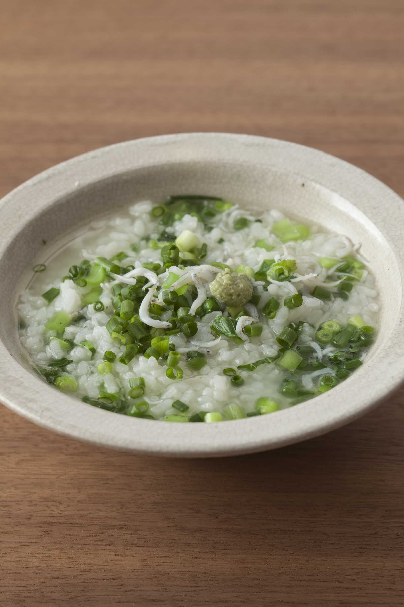しらすと青菜の雑炊
